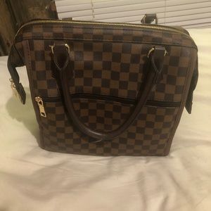 Checkered lunch bag insulated